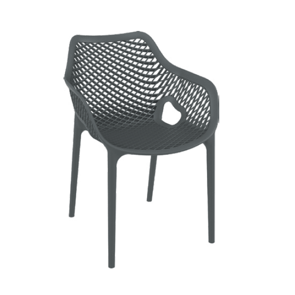 Air XL Commercial Armchairs - Dark Grey