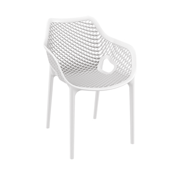 Air XL Commercial Armchairs - White