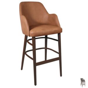 Aztec Vintage Bar Stools With Arms and Backs