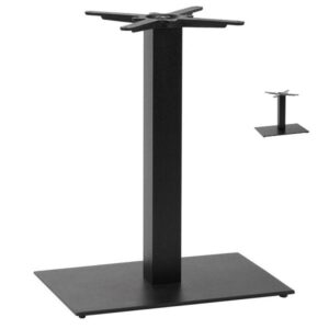 Barnet Single Rectangular Table Bases - Black