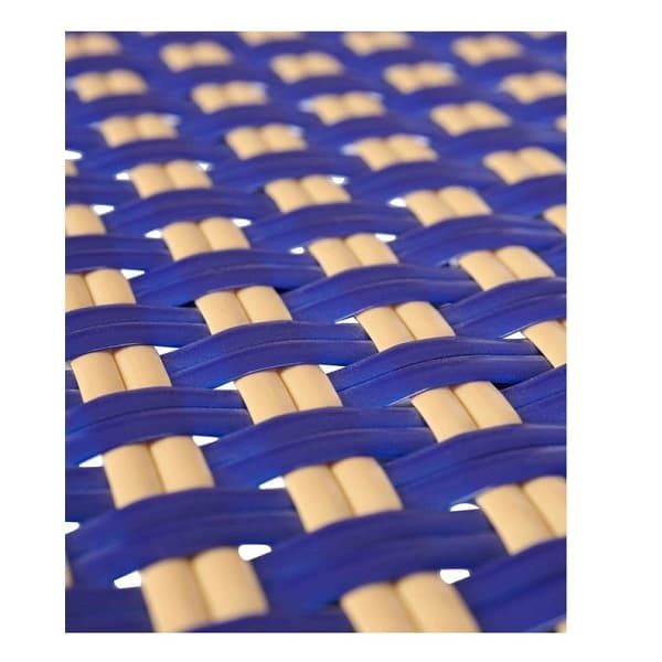 Spanish In/Outdoor Cafe Chairs - Blue Detailed