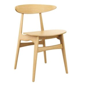 Carcher Wooden Cafe Chairs - Oak