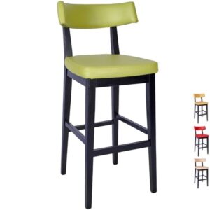 wooden commercial bar stools with back
