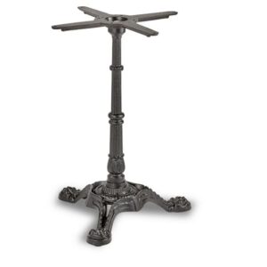Classic Ornate 3 Leg Large Cast Iron Bistro Table Bases for Restaurants