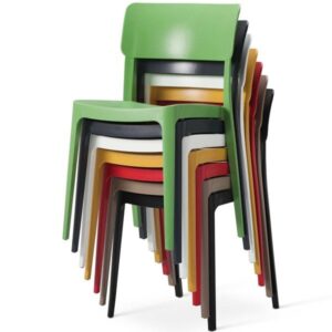 Vivo In / Outdoor Colourful Stackable Plastic Chairs