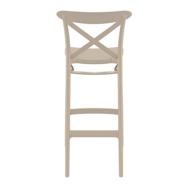 Cross 750mm In / Outdoor Bar Stool - Taupe