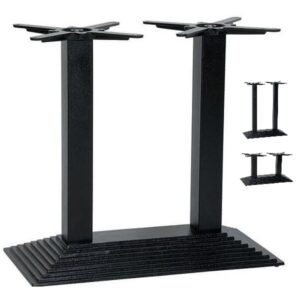 Denton Black Table Bases - Twin