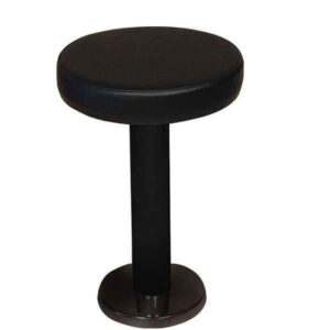 Secure Floor Fixed Low Stools - Black