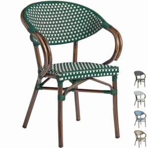 French Bistro Outdoor Arm Chairs - Panda