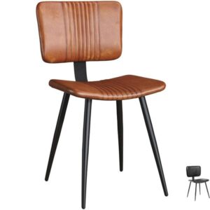 Genuine Leather Dining Chairs - Opel