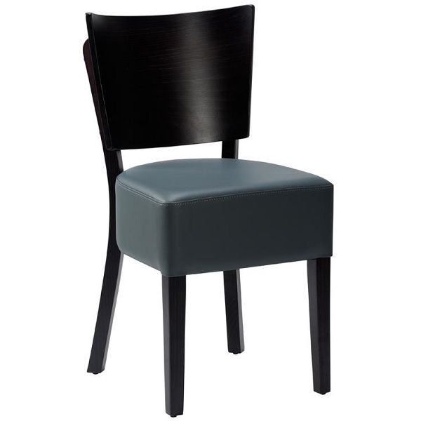 Kensington Dining Chairs - Grey - Black Frame