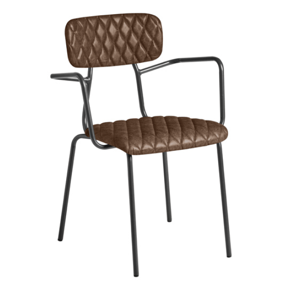 Kara Arm Chair - Vintage Brown