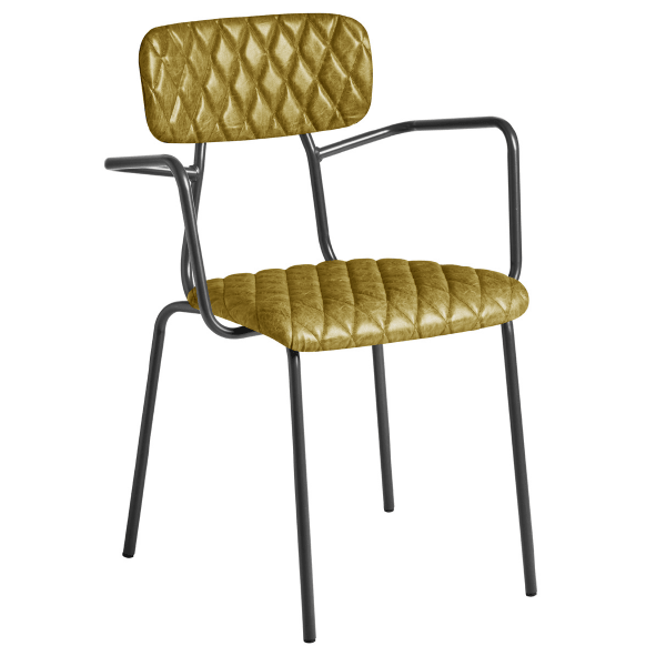 Kara Arm Chair - Vintage Gold