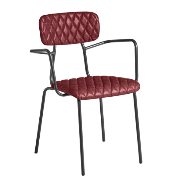Kara Arm Chair - Vintage Red