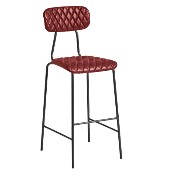 Kara Bar Stool - Vintage Red