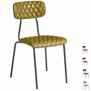 Upholstered Metal Chairs - Kara