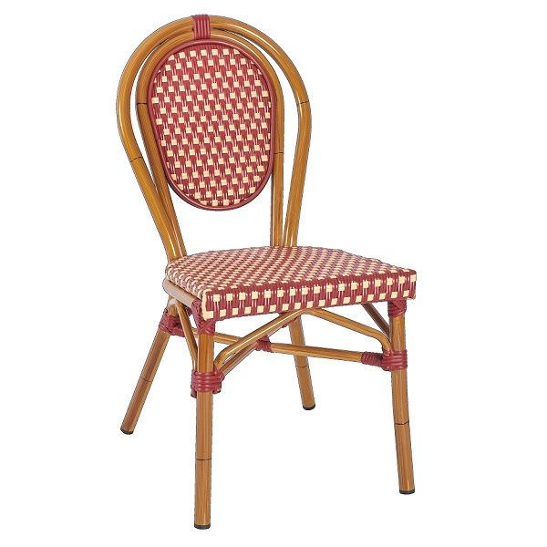 Monaco Outdoor Bistro Chairs - Marsel Red