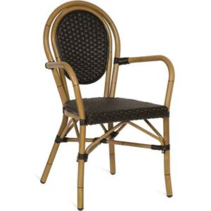 French Outdoor Bistro Arm Chairs