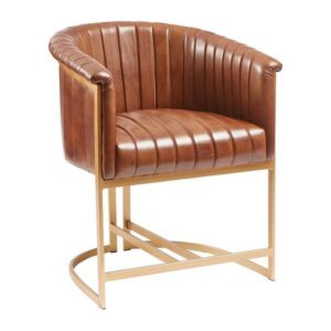 genuine leather armchairs / tub chairs