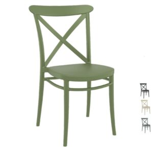 Robust Outdoor Cross Back Chairs