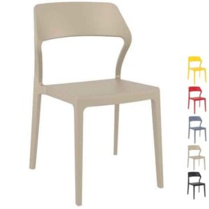 Stackable Plastic Outdoor Chairs | Snow