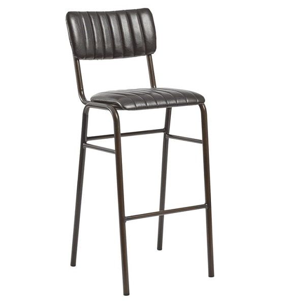 Tavo Stacking Bar Stool - Vintage Black