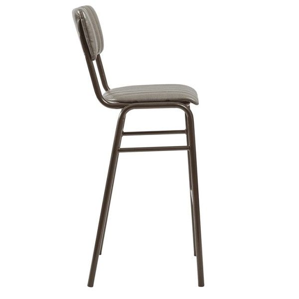 Tavo Stacking Bar Stool - Vintage Dark Grey