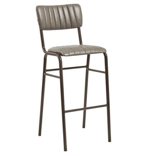Tavo Stacking Bar Stool - Vintage Dark Grey