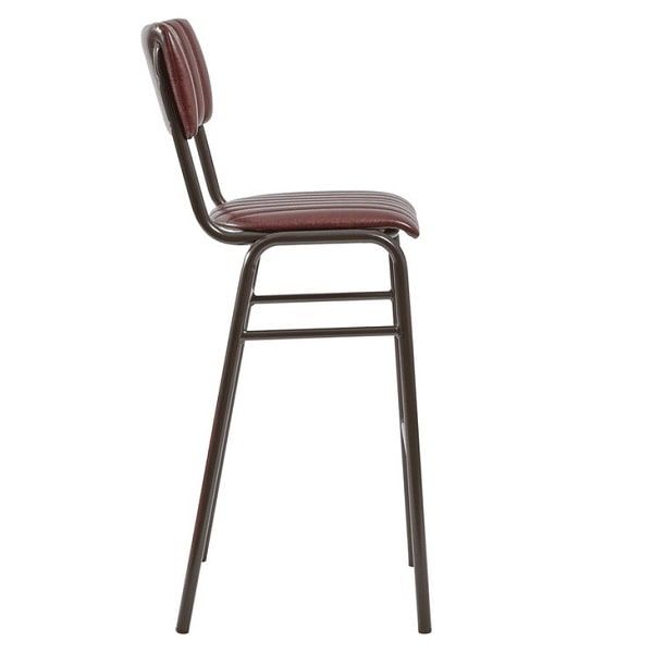 Tavo Stacking Bar Stool - Vintage Red