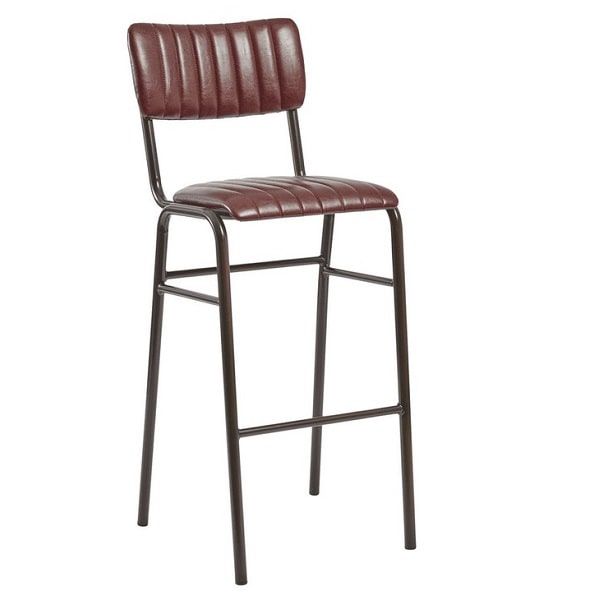 Tavo Stacking Bar Stool - Vintage Red