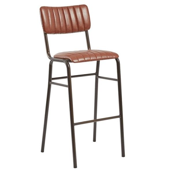 Tavo Stacking Bar Stool - Vintage Tan