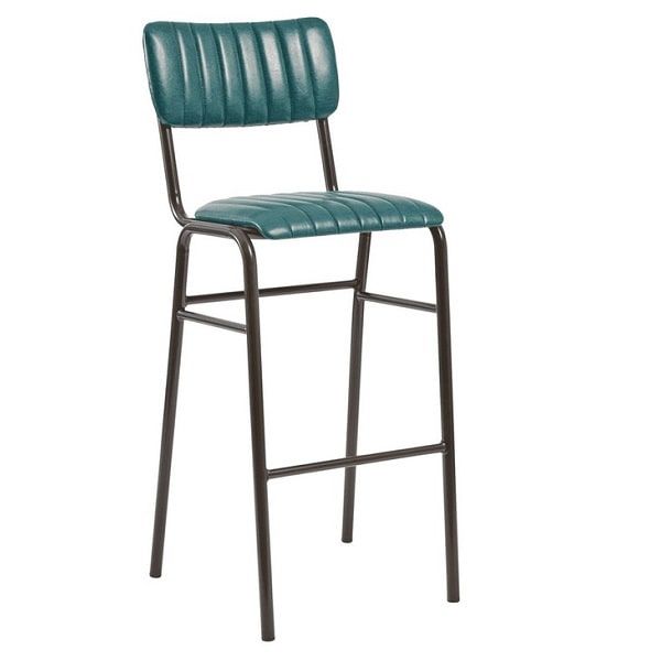 Tavo Stacking Bar Stool - Vintage Teal
