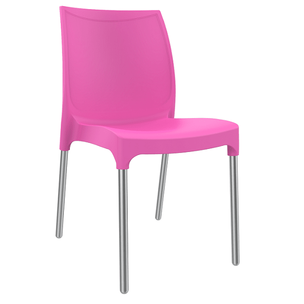Vibe In/Outdoor Stacking Chairs - Pink