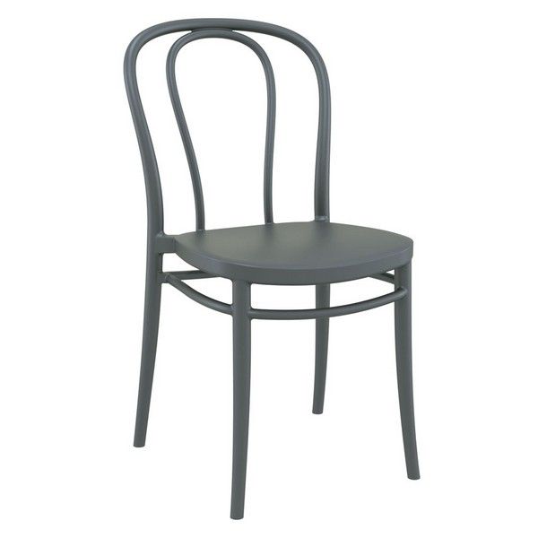 Victor Side Chair - Dark Grey