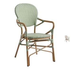 Brittany Outdoor Bistro Chairs with Arms