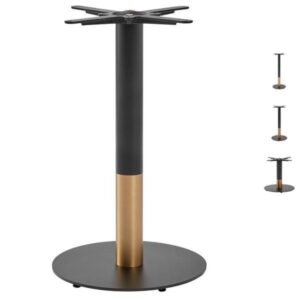 Boston Sleek - Black And Gold Table Bases