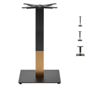 Boston Sleek - Black & Gold Table Bases