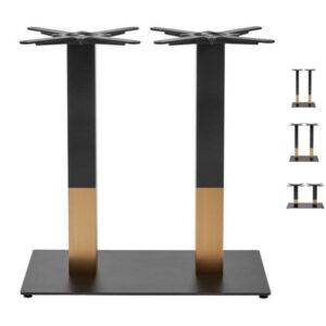 Stylish black and gold table bases