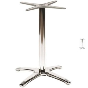 Breeze 4 Branch Bistro Table Legs - Stainless Steel