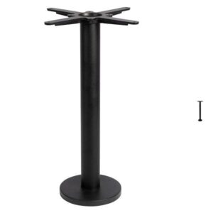 Profile Floor Fixed Table Bases - Black