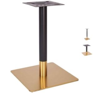 Vintage Large Square Brass Table Bases