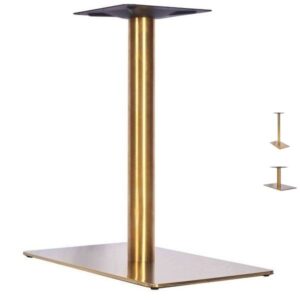 Vintage Brass Single Pedestal Table Bases for Restaurant