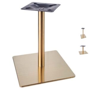 Vintage Brass Table Base for restaurant - Large Square