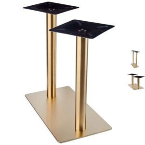 Vintage Large Brass Table Bases - Twin