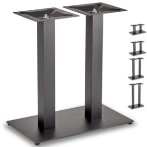 Black twin table legs for large tops