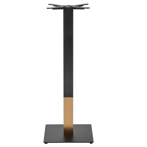 Boston Sleek - Black And Gold - Small Square - Poseur Height