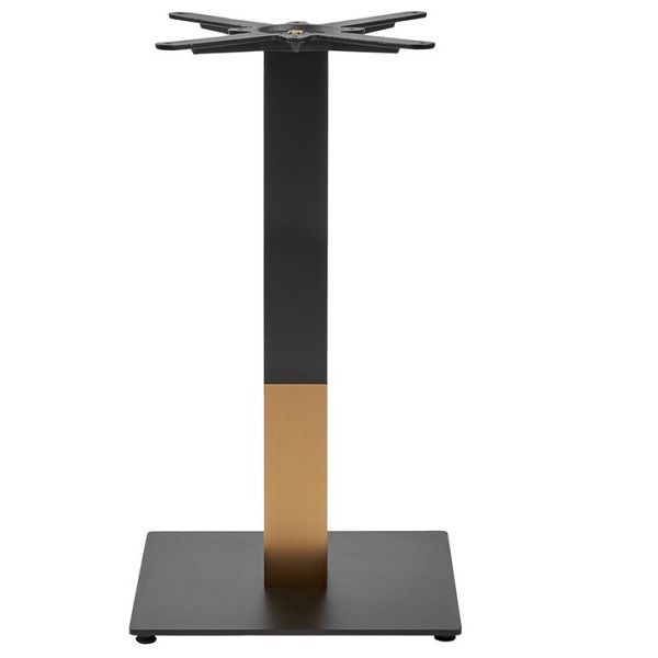Boston Sleek - Black And Gold - Small Square - Dining Height