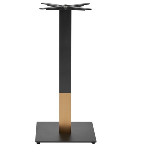 Boston Sleek - Black And Gold - Small Square - Counter Height