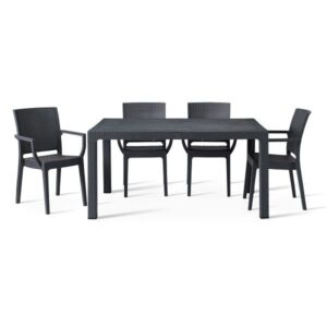 Canterbury 6 Seater Outdoor Table and Chairs Set