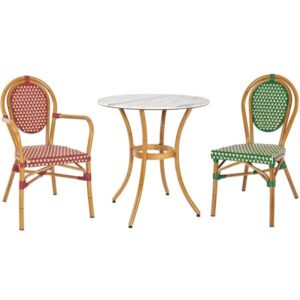 Marsielle Outdoor Bistro Table & Chairs Set